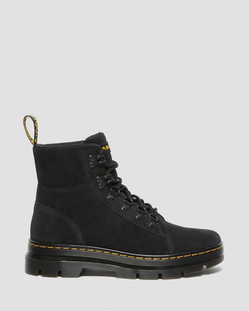 Women's Dr Martens Combs Women Suede Ankle Boots Black | AU 54AHK